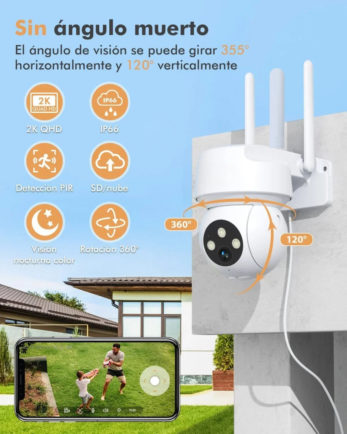 ¡Protege tu hogar con visión total y sin puntos ciegos!